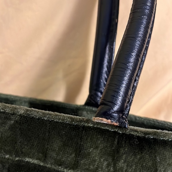 Velvet green handbag - Picture 10 of 10